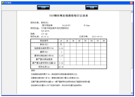 出口型落地式钢丝绳自动探伤系统报告表